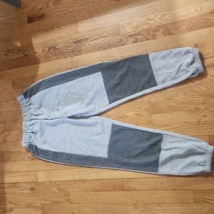shein brand light grey and dark grey sweatpants, size XS